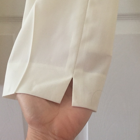 Lafayette 148 || Woman’s Cream Ivory Lrving wool Stretch Pants size 2 - Picture 11 of 15